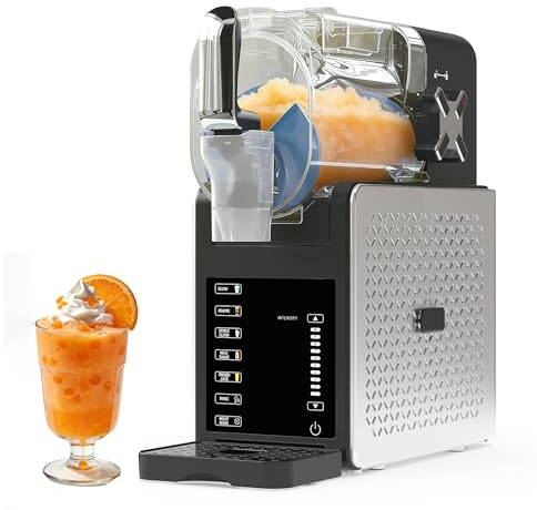 Slushmaschine 1,9 L, Slushy Maschine Für Zuhause Mit 5 Automatikprogrammen, LED Display, Selbstreinigung, Eisfreie Frozen Drink Maker Für Milchshakes, Margaritas, Smoothies,Slushie Machine