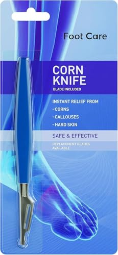 Corn & Callus Trimmer - Instant Relief from Corns | Removes Dry, Hard & Cracked Skin | Home Pedicure Treatment for Footcare| Callus Smoother for Home Pedicures