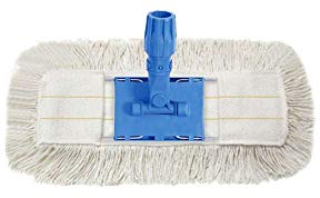 Apex Scopa Cotone Lavapavimenti Professionale con Frange in Cotone e Testa Snodata, 40cm