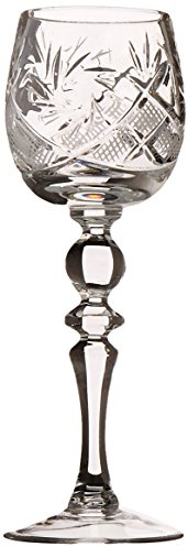 SET of 6 Russian CUT Crystal Shot/sherry Glasses on a Long Stem 60ml/2oz Hand Made