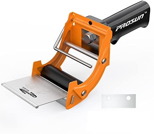 Dispenser Nastro Adesivo con Maniglia, PROSUN 75 mm Pistola a Nastro Ottimo per Imballaggio di Pacchi e Scatole in Cartone, Magazzino,Forniture per ufficio, Arancione