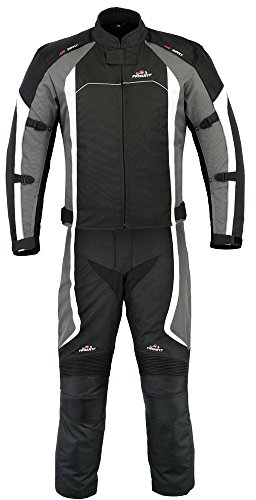 PROANTI Motorradkombi Biker Motorrad Textil Kombi wasserdichte Jacke und Hose - Größe XL