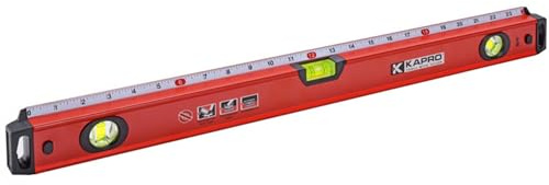 Kapro - 770 Exodus Professional Box Level - With 45° Vial & Ruler - For Leveling, Measuring, Marking, and Cutting - Features 3 Vials, Precise Straightedge, and Wall-Grip - 24 Inch
