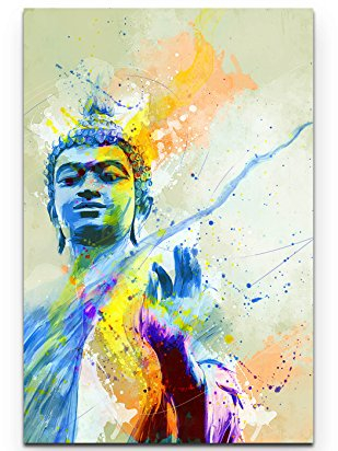 Paul Sinus Art Buddha II 90x60cm auf Leinwand gespannt fertig zum aufhängen