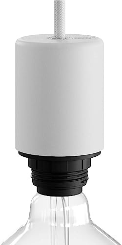 creative cables EIVA Kit Portalampada serie Elegant per paralume (bianco, 60 mm Ø x 75 mm) – Cover in silicone soft touch – Grado di protezione IP65 per uso esterno, Compatibile con sistema MODULAIR