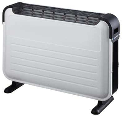 Blaupunkt HCO501 - Calefacción eléctrica por convector con función turbo (3 niveles de calor (750, 1250, 2000 W), control de temperatura con botón termostático