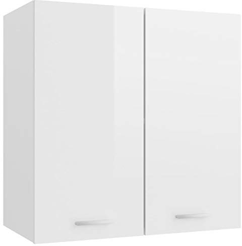 ZEYUAN Armario Colgante y Mueble de Cocina, Modulos Pared, Alacena Contrachapada Blanca 60x31x60 cm