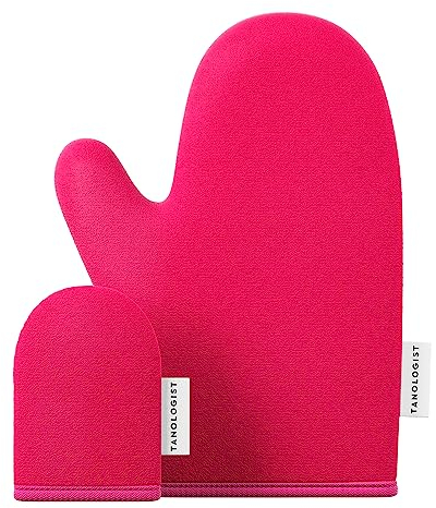Tanologist Selbstbräuner-Gesichts- und Körperhandschuh-Duo = wiederverwendbar und maschinenwaschbar