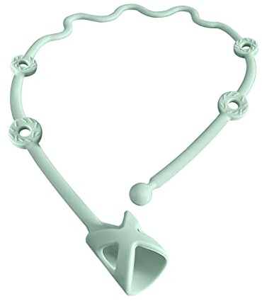 Baby-Utensilienhalter, Gurt, Hochstuhl-Zubehör, Fütterungshilfe, um den Löffel nah an der Hand und vom Boden fernzuhalten (Salbei)