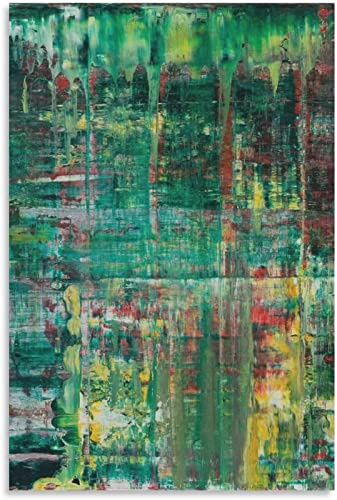 XCPORA Gerhard Richter Poster Abstrakte Wandkunst Gerhard Richter Drucke Gerhard Richter Leinwand Gemälde für Heimwanddekoration Bild 50x70cmx1 ohne Rahmen