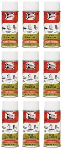 Kellogg's KEL 4 Ounce Pure Silicone Aerosol Spray Lubricant - (9 Pack)