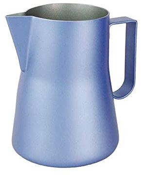 ESOUY Saucières 350 / 550ML Pichet à Mousse de Lait en Acier Inoxydable Espresso Café Barista Latte Crème à Lait Mousseur Tasse Pichet Maker Pichet à Sauce (Capacité : 550 ML, Couleur : Bleu)