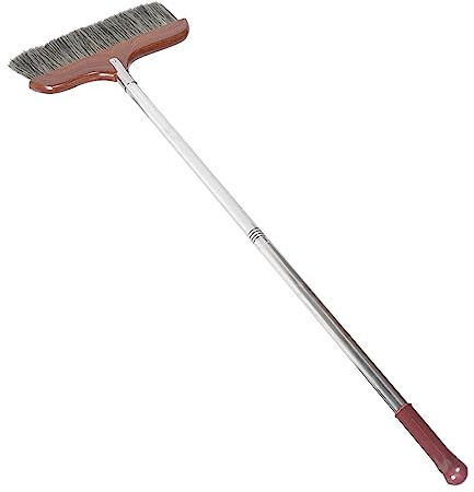 MAGICLULU Soft Broom Long Handle for Indoor Sweeping Detachable Broom Stick for Easy Storage for Hardwood Floors and Dust Cleaning