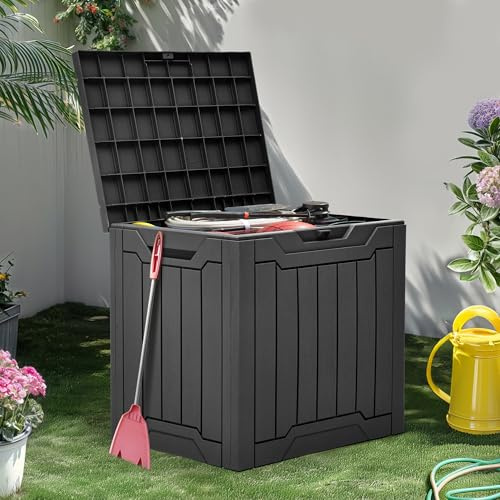 YITAHOME 31 Gallon Resin Deck Box Outdoor Storage Box and Waterproof