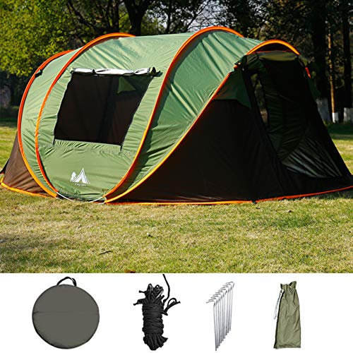 Tenda da campeggio pop-up automatica per adulti compatta 2 8 persone tenda per attività all'aperto portico anteriore tende da lancio per escursionismo, arrampicata, equitazione e viaggi