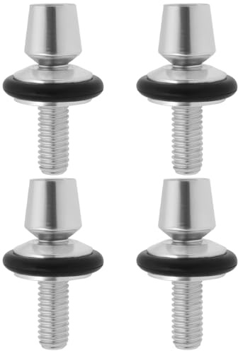 EMSea 4Pcs Bicycle M6 V-Brake Lever Adjuster Bolt Aluminum-Alloy Compatible with Shimano Compatible with Dia Compe Compatible with Campagnolo