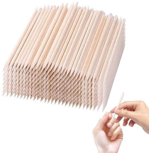 800 palitos naranjas para uñas, herramienta de extracción de cutículas de madera de 4.5 pulgadas para manicura y pedicura, desechable, de doble cara, multifuncional, para el hogar y el salón de