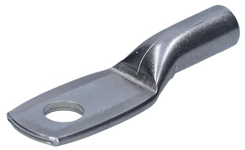 Kalitec 10x Capicorda Tubolare in Acciaio Inox V4A, 1,5-2,5 mm² M4 | Connettori non isolati per cavi elettrici, resistenti alla corrosione, ideali per applicazioni industriali e marine