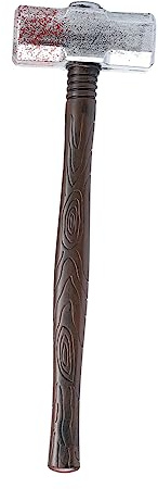 Toyvian 1pc Halloween Fake Hammer Prop -design Toy for Costume Accessory for Carnival and Cosplay Decor Halloween Party Decoration