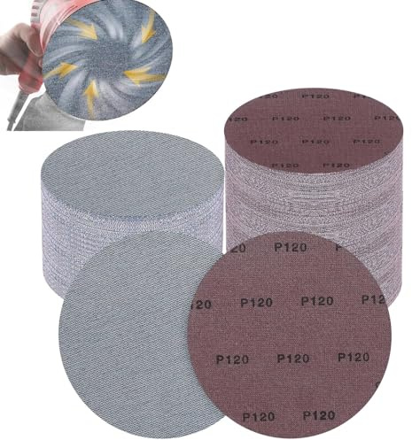 Lot de 25 Disques Abrasifs 225mm Maille, Filet Céramique Papier à Poncer | Grain 120 Anti Poussière Papier de verre Disque de ponçage Pour Ponceuse Girafe, Murale et Plâtre Téléscopique