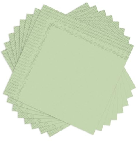 Einweg-Servietten, grün, 33 x 33 cm, Papierhandtücher für Brautpartys, Hochzeiten, Geburtstagsfeiern, elegante Tischdekoration für Partys oder Feiertagsveranstaltungen, 160 Stück