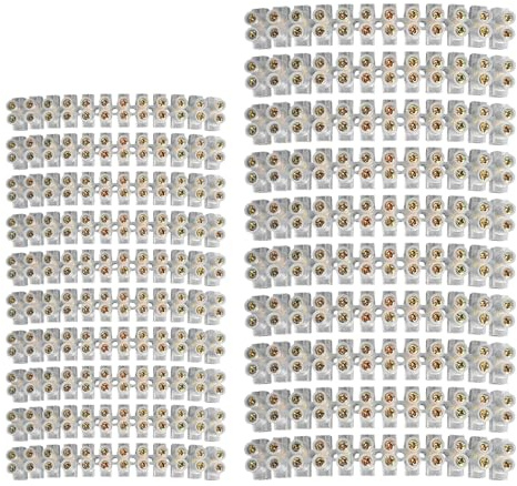 20 Pcs 12 Way Electrical Connector Blocks, Clear Electrical Wire Connectors, Terminal Block, Electric Wire Connectors For Wiring Cable (3A, 20A)
