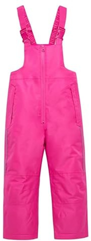 Skihose Kinder Jungen Mädchen Schneehose Wasserdicht Snowboardhose mit Reflektierenden Elementen Zip Ski Latzhose mit Taschen Atmungsaktive Wanderhose Thermohose Warm Winterhose Outdoorhose Strapshose