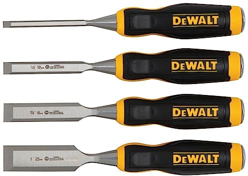 DEWALT DWHT16063 Short Blade Wood Chisel 4piece Set