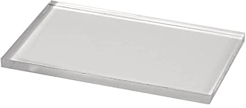 Rayher 28876000 Acrylblock für Silikon-und Gummistempel, 12,5 x 17,2 x 1,2 cm, 1 Stück