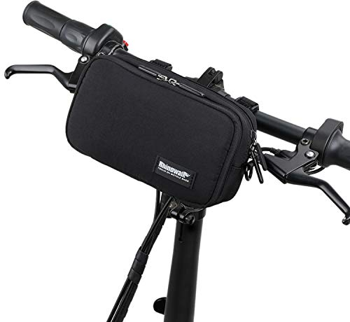 BAIGIO Vordertasche für Fahrrad, Lenkertasche mit Regenhülle, multifunktional, Schultertasche, Umhängetasche