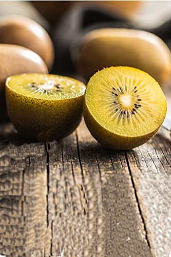 eGarden.store - Pianta vera di Kiwi Giallo o Actinidia Deliciosa Golden Femmina diverse grandezze - Albero da frutto di kiwi giallo commestibile in vaso da coltivare all'esterno
