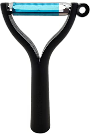 Tupperware Pelador universal negro D119 pelador plano de corte ondulado pelador de espárragos