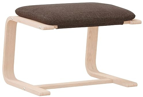 vidaXL Fußhocker Dunkelbraun 51x41x40 cm Stoff