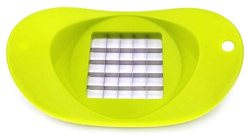 Egg Chopper Fruit Salads Cuter Potato Cutter Hard Boiled Fruit Cube,Vegetable Slicer,White Onion Chopper Food Chopper Manual Mandolin Slicer,Cheese Grater - Length of Each Small Grid 0.5 Inch,Green