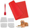 468 fori, tappetino da forno semi-sferico, 1,2 cm, in silicone, tappetino da forno per cani con 4 spatole per pasta e 1 spazzola