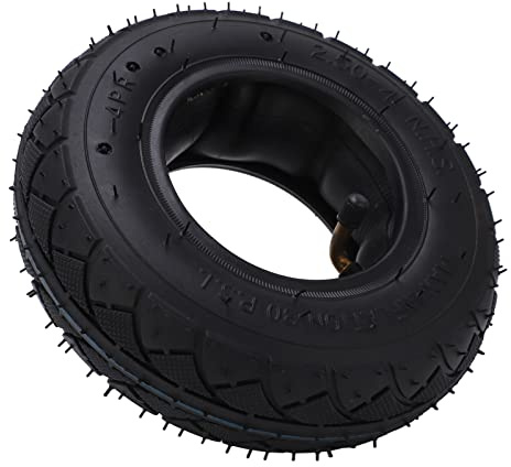 Tbest Pneu 4.80 4.00-8, 2.50-4 Chambre À Air et Ensemble de Roue en Caoutchouc Pour Scooters et Fauteuils Roulants