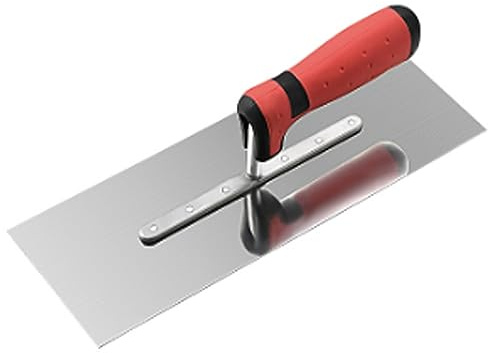 Truelle à Seau en Acier Inoxydable - 300 mm - Manche en Plastique - for ramasser et gratter : mortier, Ciment, plâtre - Maçonnerie, maçonnerie Bricolage (Size : B)