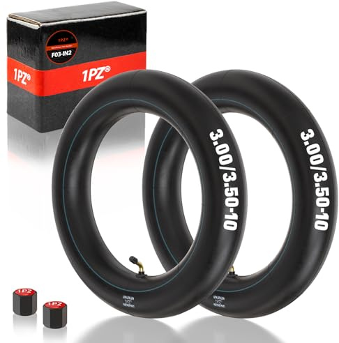 1PZ F03-IN2 2 Camere d'aria 3.00/3.50-10 con valvola angolare per scooter Vespa tubo rinforzato ruota da 10 pollici per pneumatici 3.00-10 3.50-10
