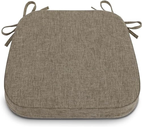 4/2er Set Stuhlkissen mit Bändern (40 * 38cm) Sitzkissen Stuhl rutschfest Sitzauflage Sitzpolster halbrund Bequeme Waschbare Rutschfestes Sitzkissen Ideal für zu Hause und Gartendekoration ( Color : 4