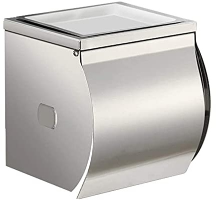 Toilet Paper Storage, Tissue Holder with Ashtray Shelf Multifold Paper Towel Dispenser Paper Facial Tissue Box Cover Holder for Bathroom Bathroom Tissue Roll Holder