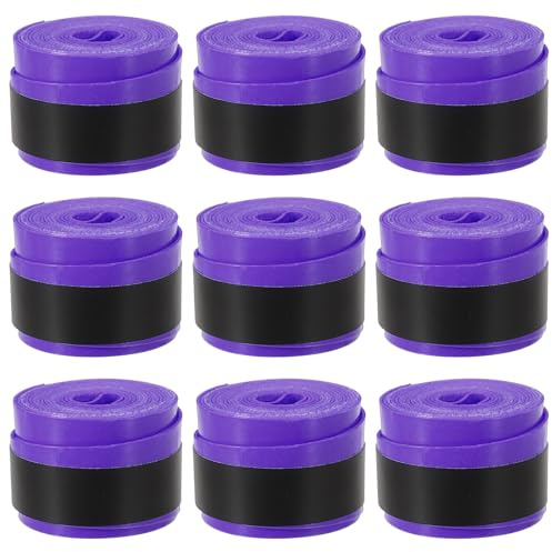 PATIKIL Nastro per Impugnatura Racchetta da Tennis 43.3, pz9 Overgrip Elastiche Antiscivolo Cuscino per Racchetta da Badminton e Canna da Pesca, Viola