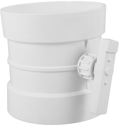 Artibetter Airflow Control Valve 100 mm Ducting Manual Shut-Off Valve Backdraft Damper for Ventilation Systems in Residential Commercial and Industrial Settings