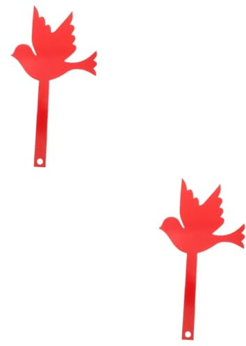 PHENOFICE 2piezas Adorno De Buzón Forma De Pájaro Decoración Creativa Para Buzón Señal De Jardín Colorida Accesorio Para Decorar El Hogar y Jardín