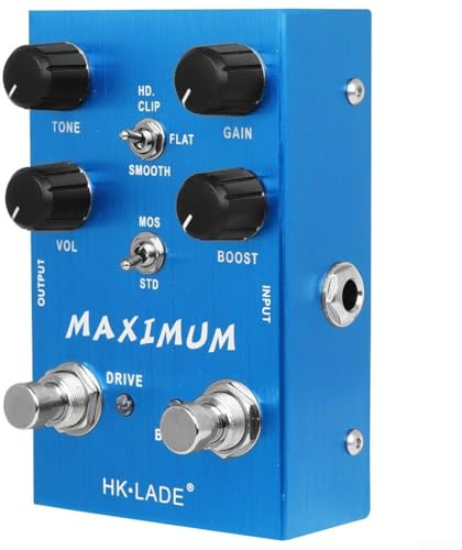 Gitarren-Effektgerät, vielseitiges Overdrive-Effektpedal, Metall, Einzelblock-Effektgerät