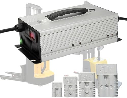 WLEJSL Chargeur Batterie Chariot Élévateur 24 V 40 A Prise Anderson 50 A/120 A/175 A/350 A Chargeur Intelligent Batteries Plomb Acide Charge Charge d'entretien, Affichage LED,175A
