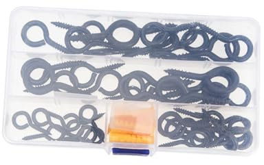 BELLIFFY Set Di Ganci Ad Occhiello Autofilettanti in Metallo Gancio A Vite Resistente Per Uso Esterno E Anti-usura E Anti-corrosione