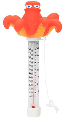 Floating Pool Thermometer - Tiere Pooltemperaturmonitor | Einfaches Wassertemperaturmesser | Cartoon Meerestiere Spas Thermoskop für Teiche | Schwimmbäder Meerestiere Spas Thermoskop -Cartoon