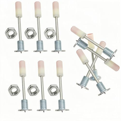50 Stück Nägel für Nagelpistole, Nägel mit Gewinde, Enthält 50 M8 Muttern, Durchmesser 7,3 mm Nagelpistole für Stahl & Beton, Nail Gun, Nägel für Betonwände, Dachpappennägel, Nagelpistole Druckluft
