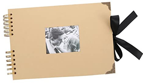 GRIRIW Schwarzes Diy-fotoalbum Album Mit Schleife Und Fliege Sammelalbum Für Familienbilder Schwarze Seiten Zum Gestalten