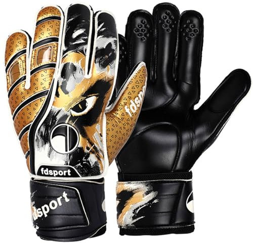 Fußball-Torwarthandschuhe, Fußball-Torwarthandschuhe, Latex-Torwarthandschuhe, Trainingshandschuhe für Jungen und Mädchen, bequem und verschleißfest